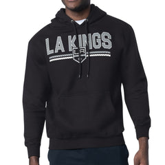 Los Angeles Kings - Starter Mesh Look Team Name Logo Tri-Blend Pullover Hoodie Black