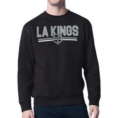 Los Angeles Kings - Starter Mesh Look Team Name Logo Pullover Sweatshirt Black