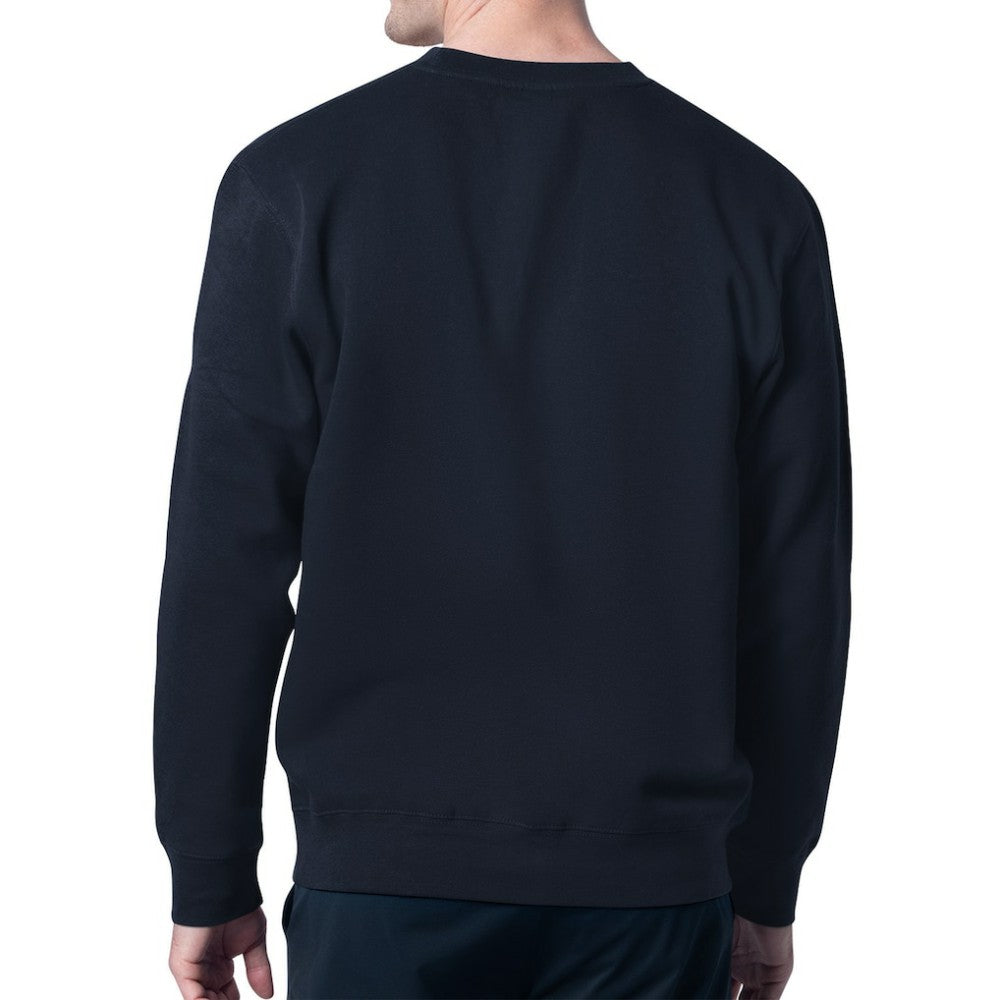 Montreal Canadiens - Starter Mesh Look Team Name Logo Pullover Sweatshirt Navy