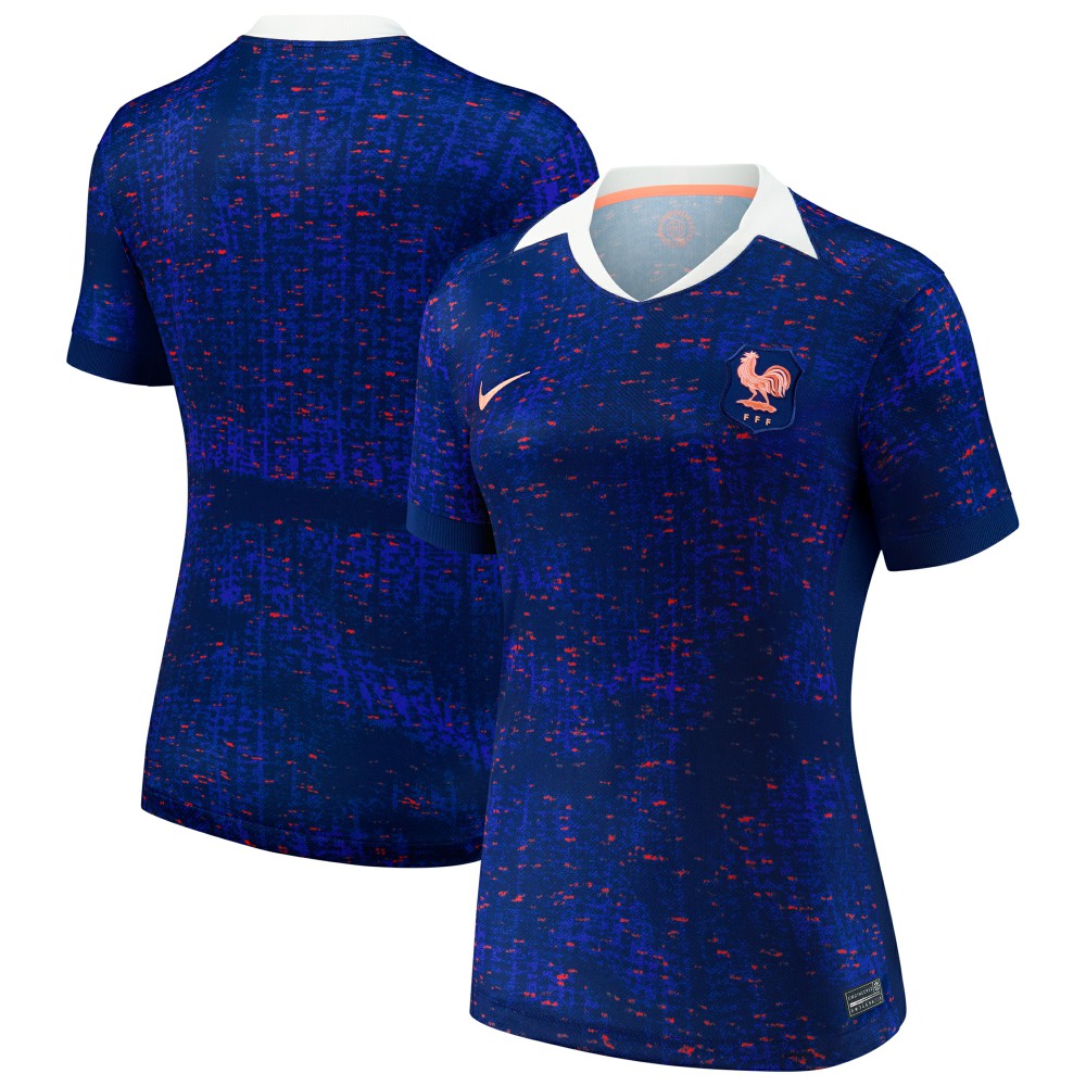 Nike France Women's National Team Women's 2025/26 Home Replica Jerseys - Blue