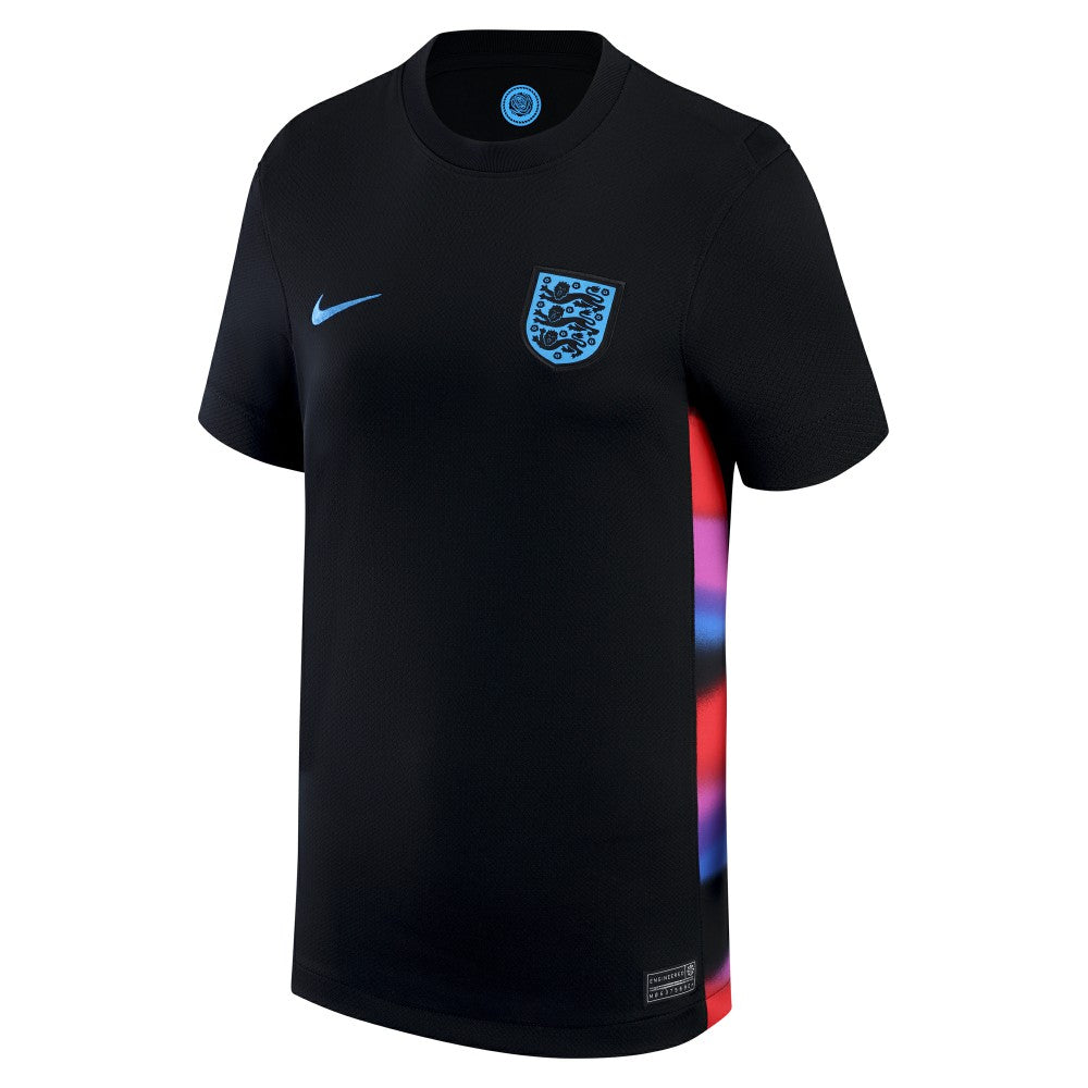 Nike England Women's National Team Women's 2025/26 Away Replica Jerseys - Black