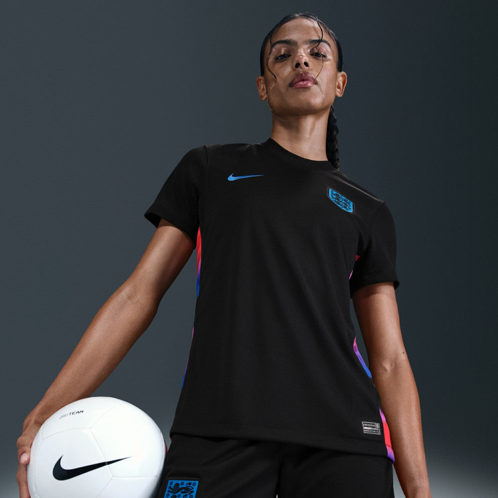 Nike England Women's National Team Women's 2025/26 Away Replica Jerseys - Black