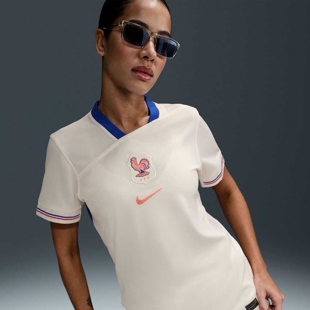 Nike France Women's National Team Women's 2025/26 Away Replica Jerseys - Cream