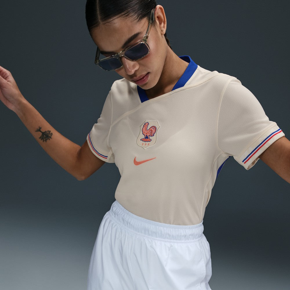 Nike France Women's National Team Women's 2025/26 Away Replica Jerseys - Cream