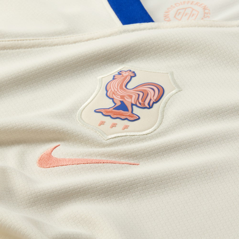 Nike France Women's National Team Women's 2025/26 Away Replica Jerseys - Cream