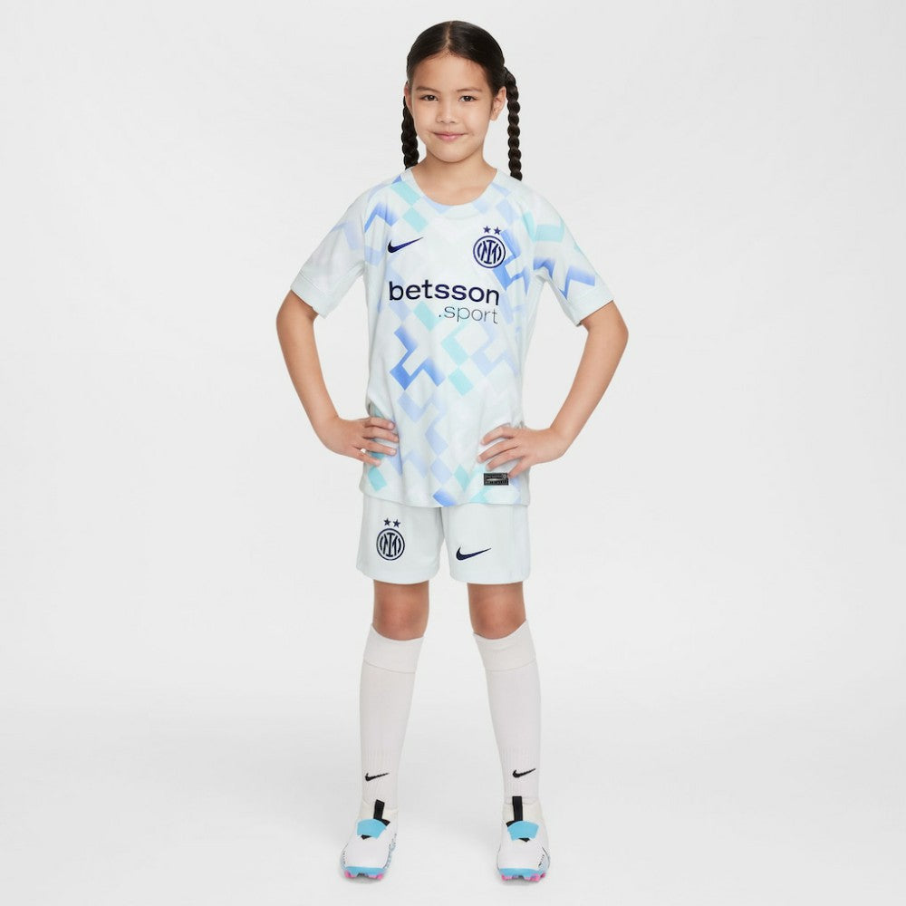 Nike Inter Milan Youth 2025/26 Away Replica Jerseys - Aqua