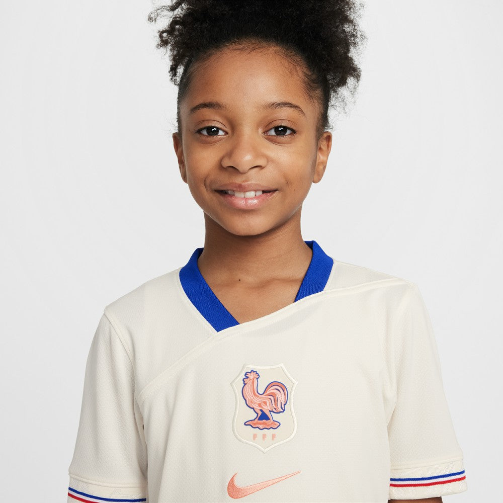 Nike France Women's National Team Youth 2025/26 Away Replica Jerseys - Cream