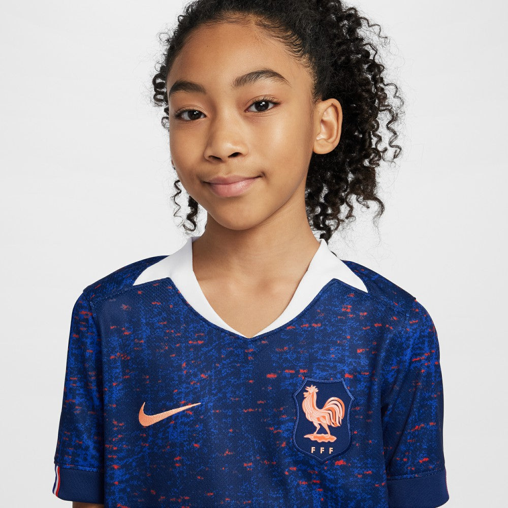 Nike France Women's National Team Youth 2025/26 Home Replica Jerseys - Blue