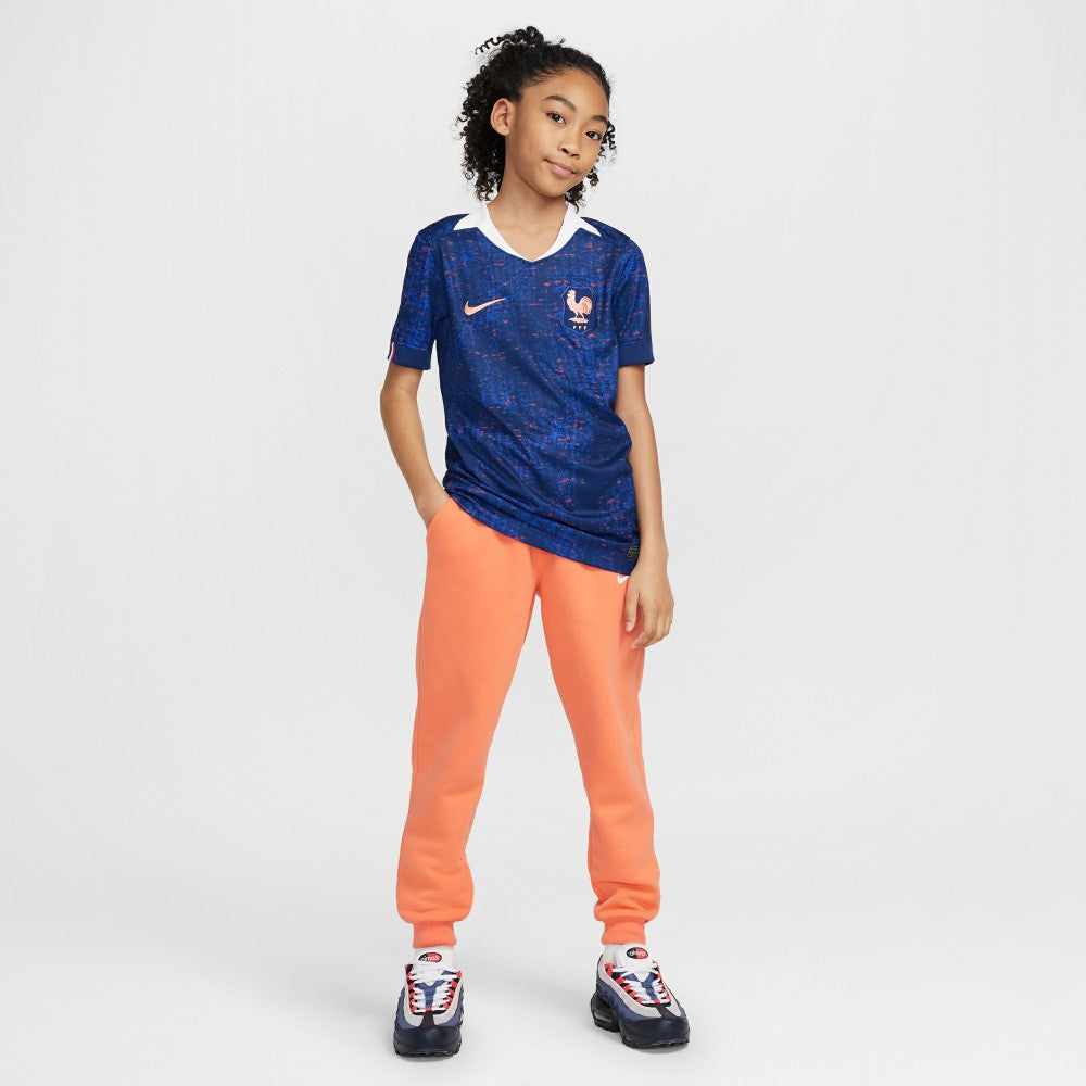Nike France Women's National Team Youth 2025/26 Home Replica Jerseys - Blue