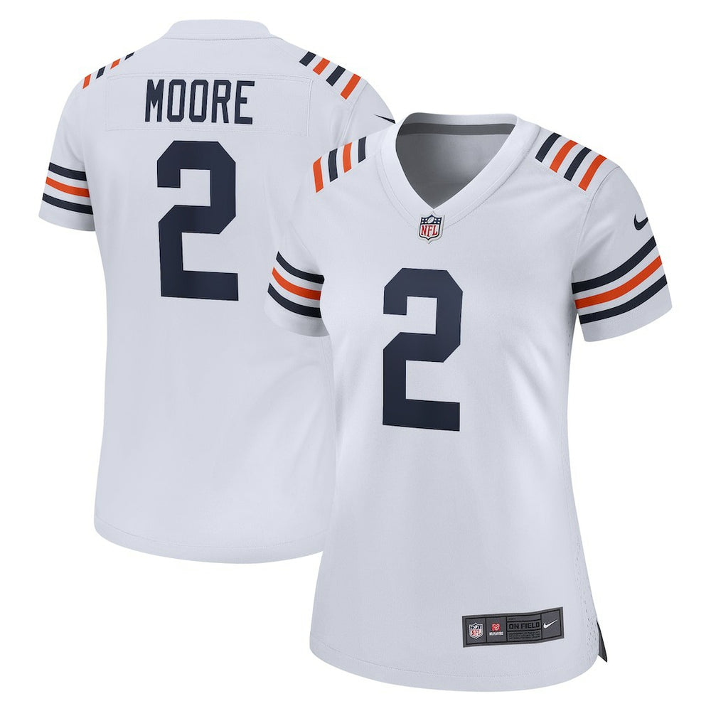 D.J. Moore Chicago Bears Women's Alternate Game Jersey White - Nike