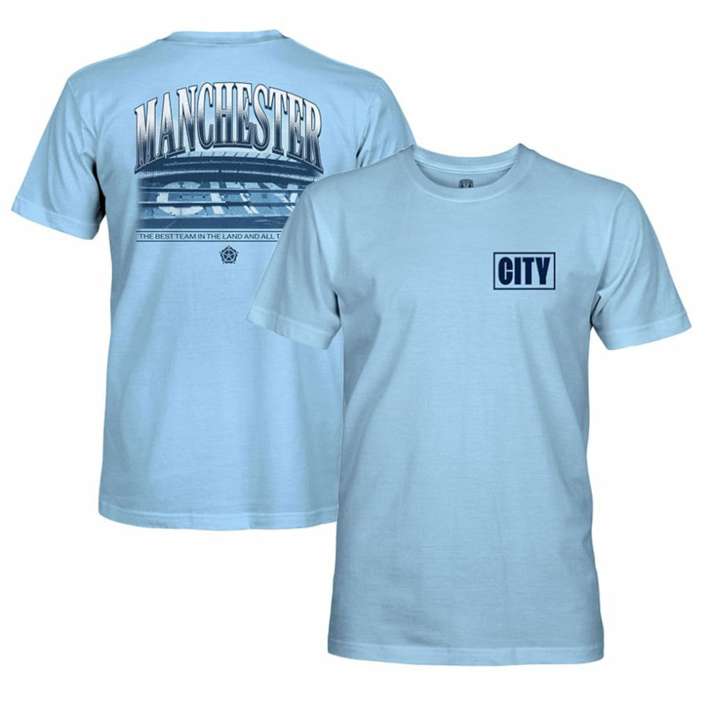 Manchester City 1863FC Duo Tone Stadium T-Shirts - Sky Blue