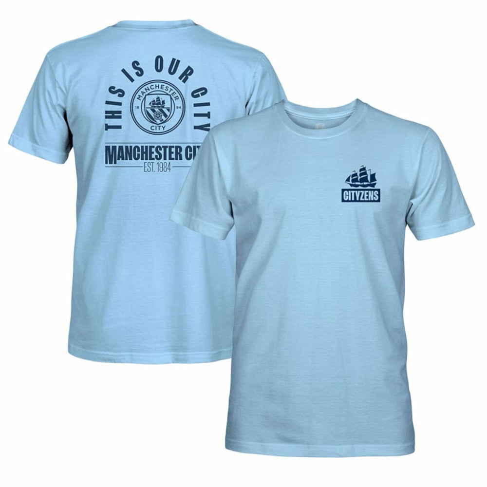 Manchester City 1863FC Our City Arc T-Shirts - Sky Blue
