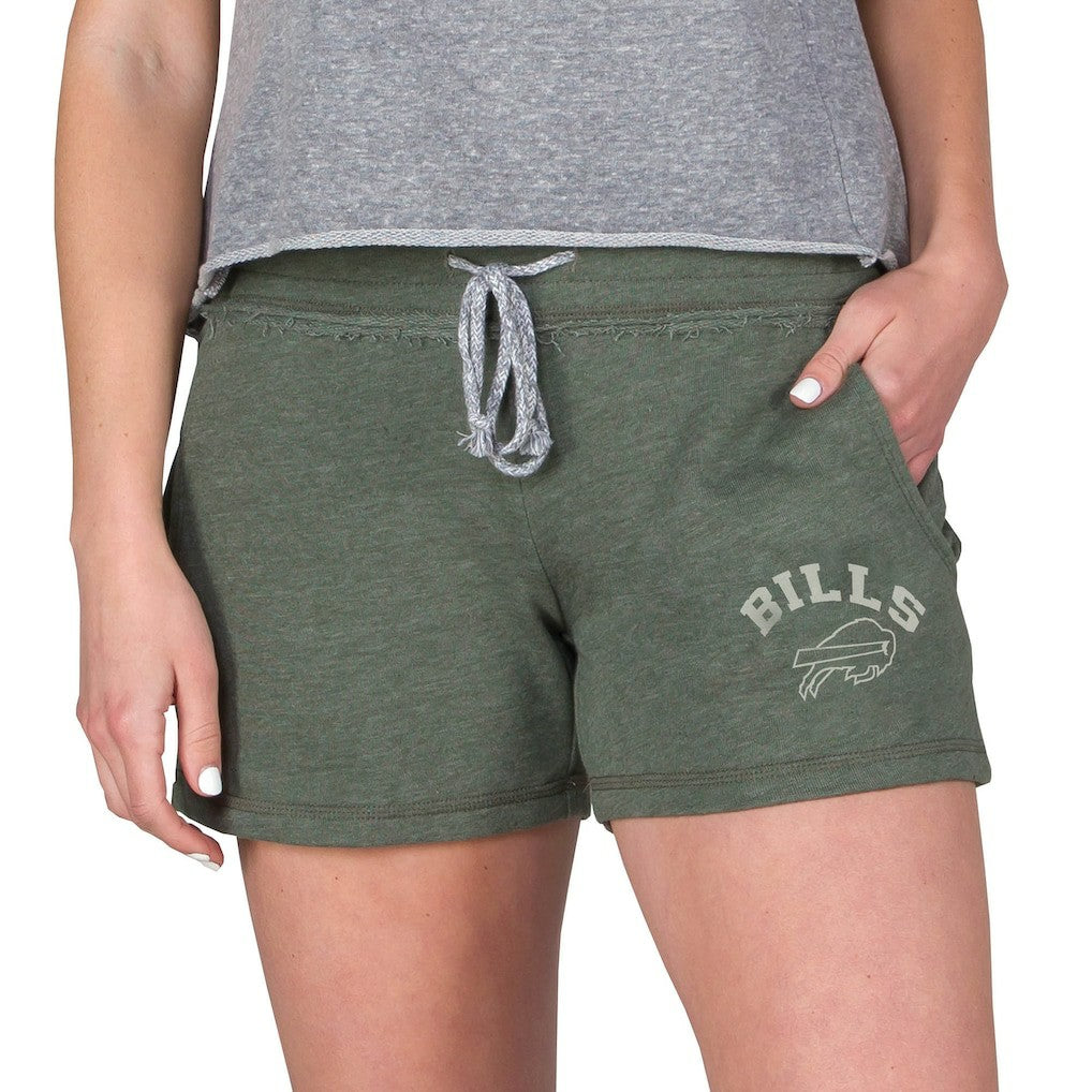 Buffalo Bills Concepts Sport Women's Mainstream French Terry Tri-Blend Shorts Green - NFL