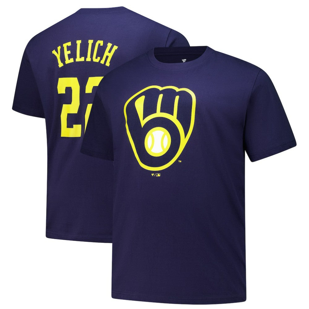 Christian Yelich Milwaukee Brewers Fanatics Big & Tall Name & Number T-Shirt discount