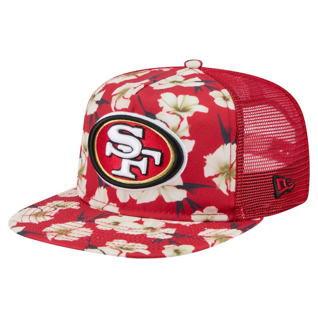 San Francisco 49ers New Era Adventure Pattern Golfer Snapback Hat Scarlet - NFL