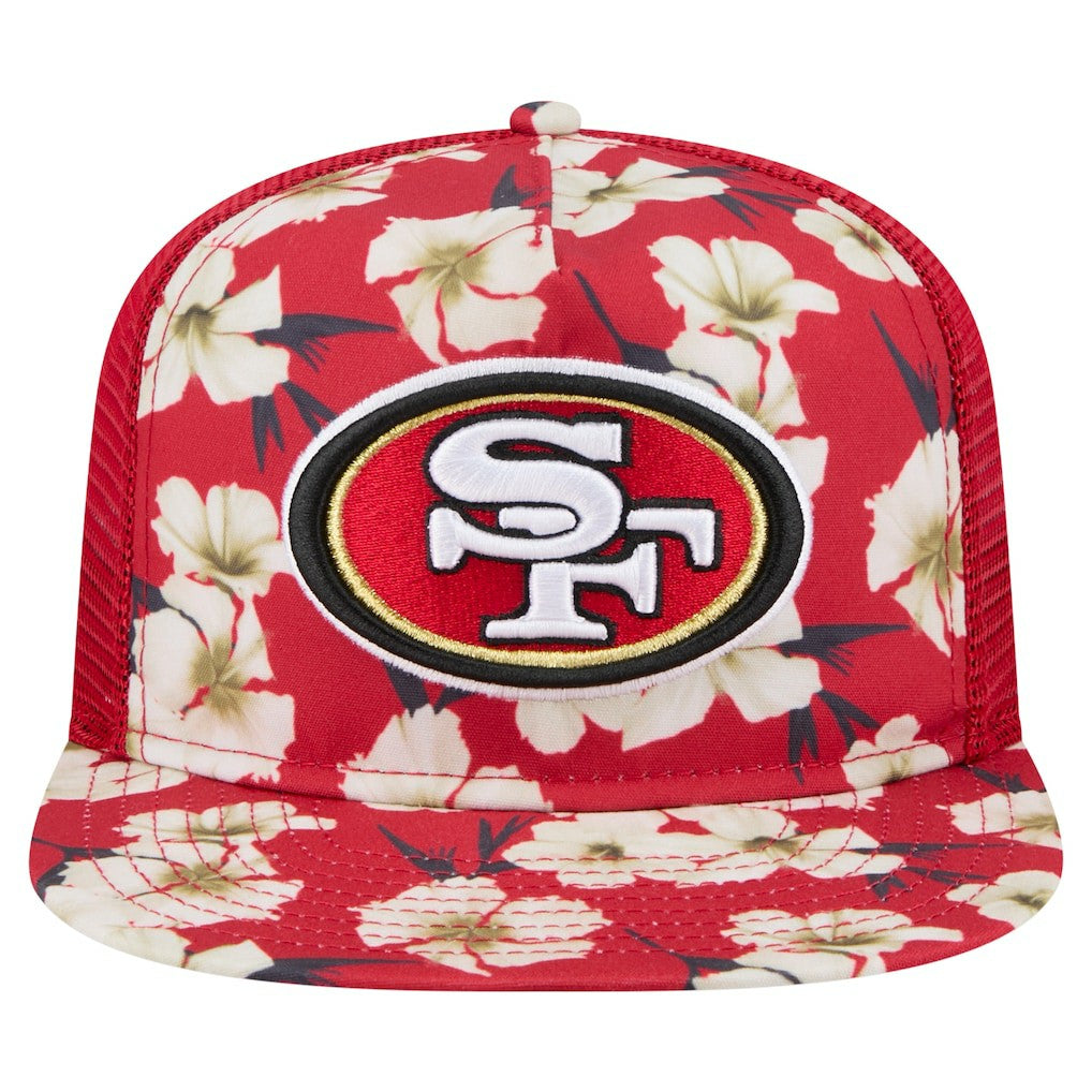 San Francisco 49ers New Era Adventure Pattern Golfer Snapback Hat Scarlet - NFL