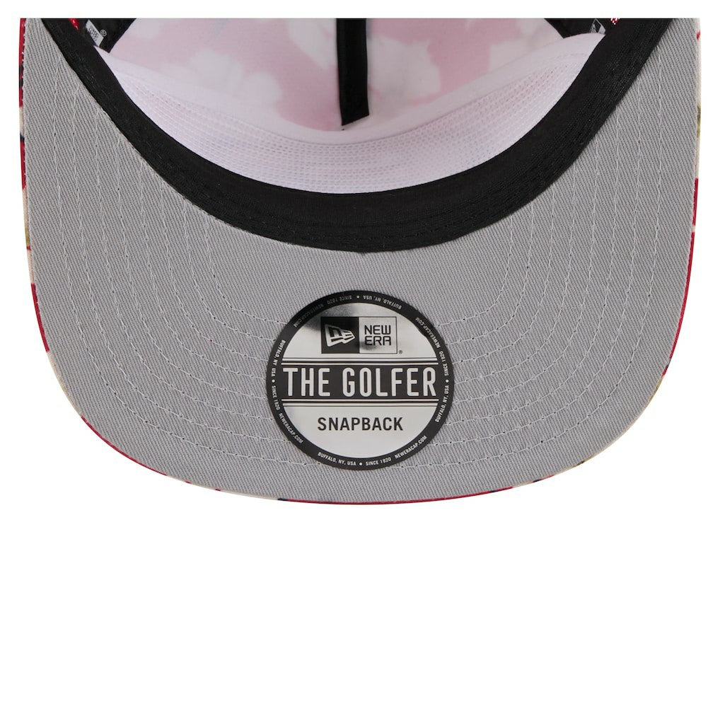 San Francisco 49ers New Era Adventure Pattern Golfer Snapback Hat Scarlet - NFL