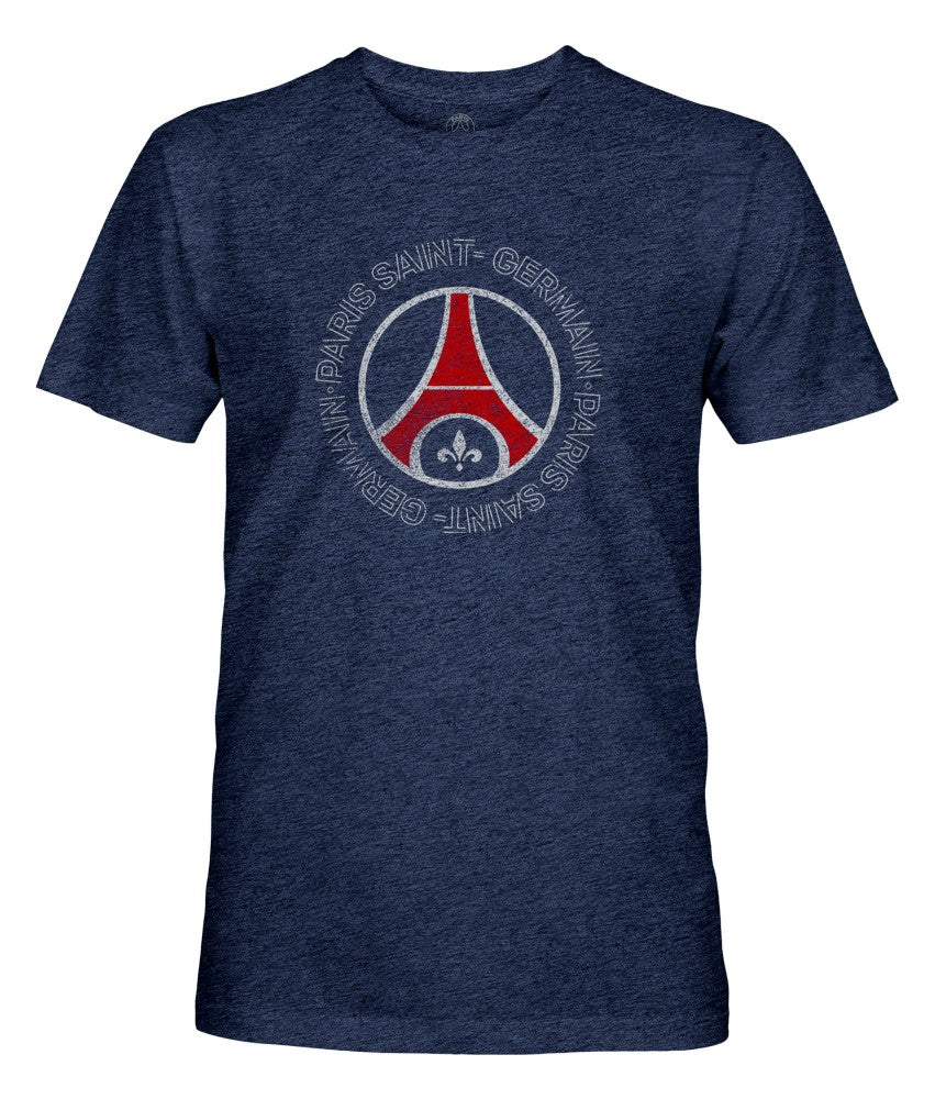 Paris Saint-Germain 1863FC Roundabout Vintage Tri-Blend T-Shirts - Navy