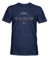 Paris Saint-Germain 1863FC Slogan Vintage Tri-Blend T-Shirts - Navy