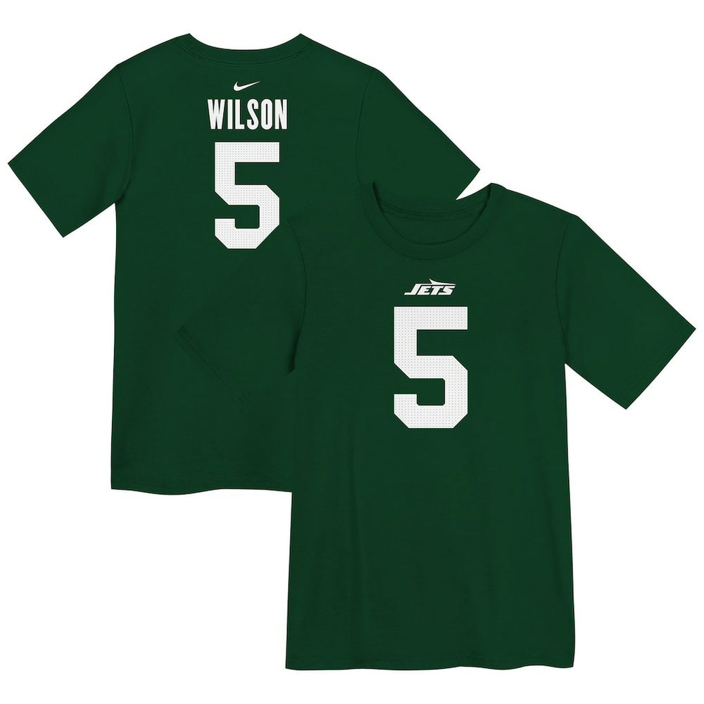 Garrett Wilson New York Jets Preschool Player Name & Number T-Shirt Green - Nike