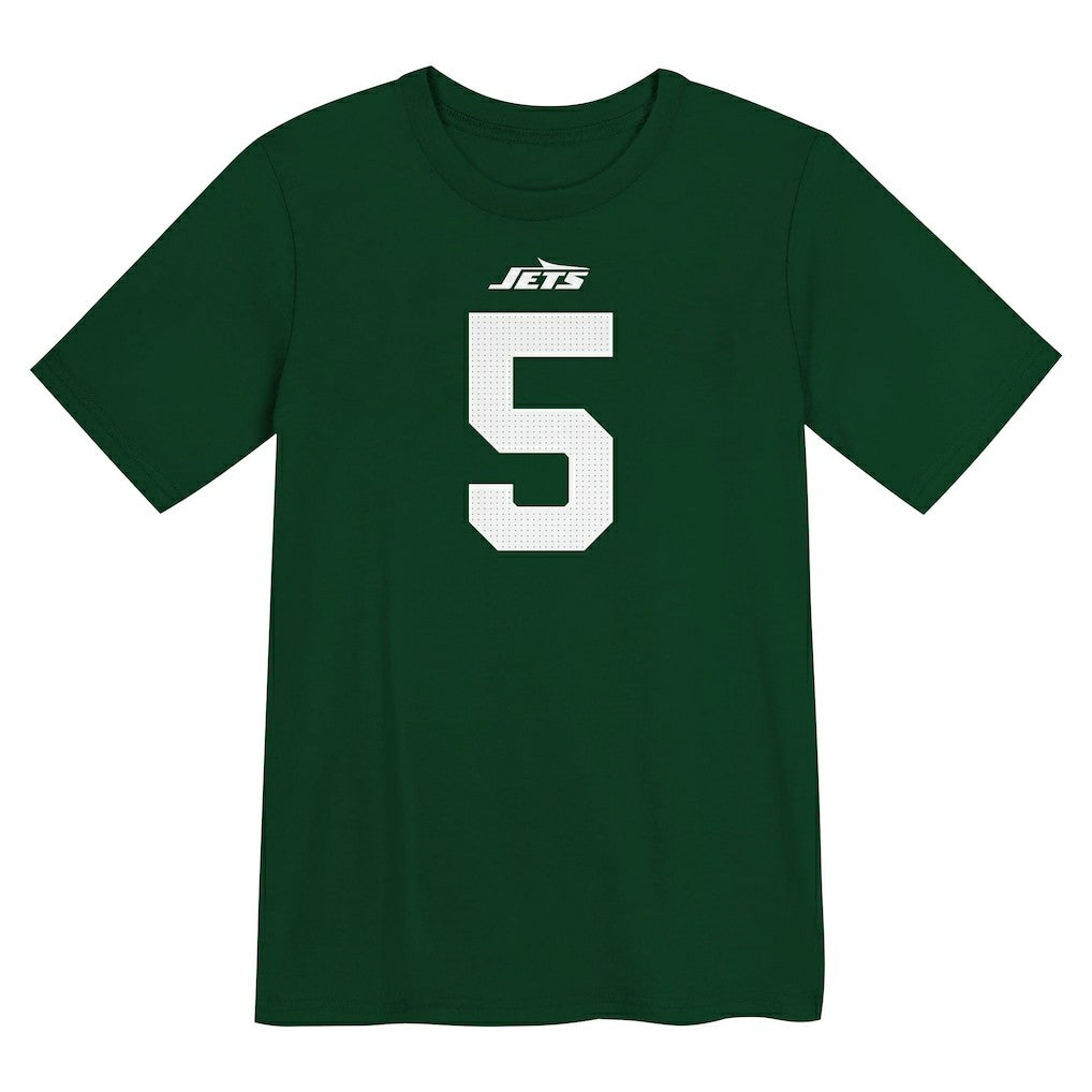 Garrett Wilson New York Jets Preschool Player Name & Number T-Shirt Green - Nike