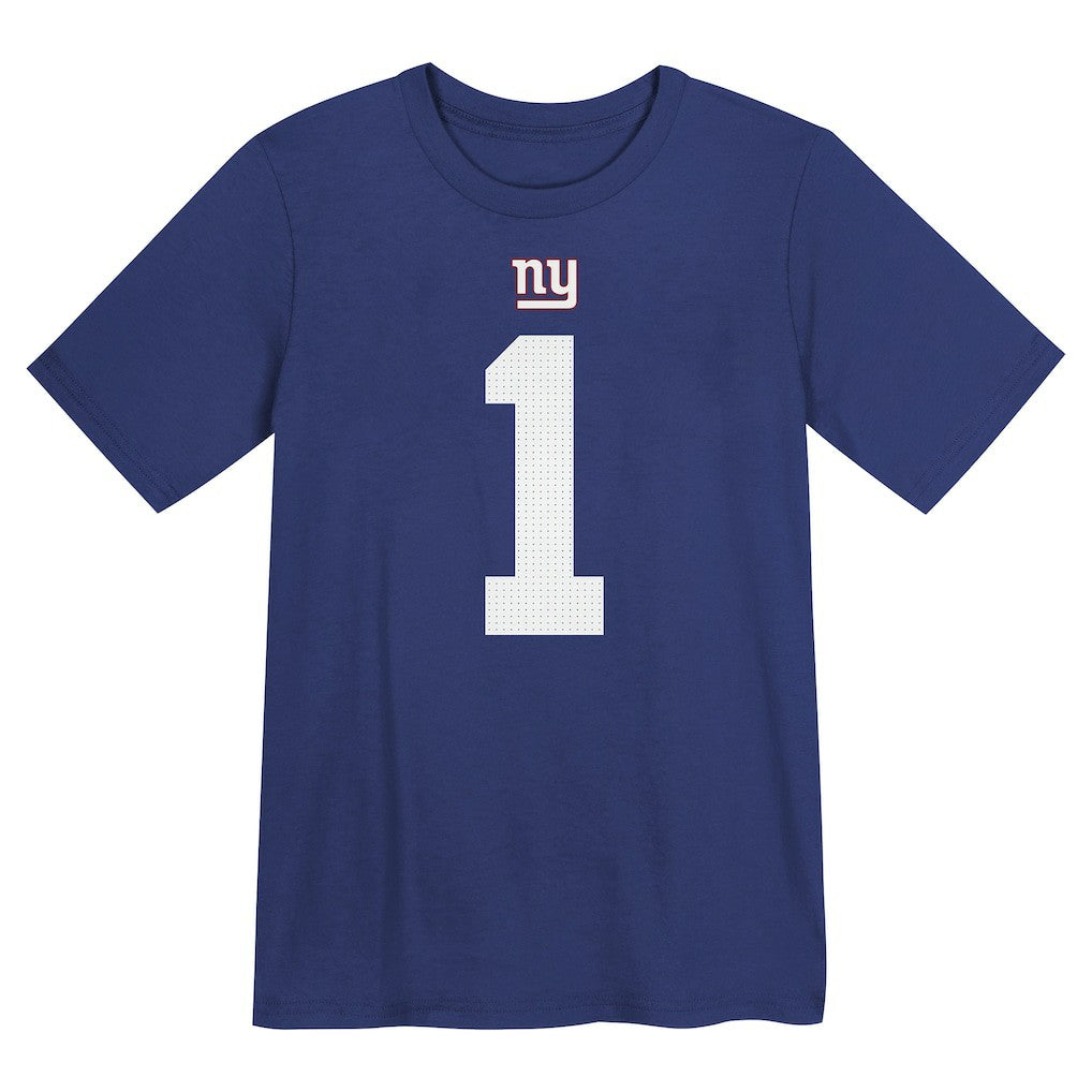 Malik Nabers New York Giants Preschool Name & Number T-Shirt Royal - Nike