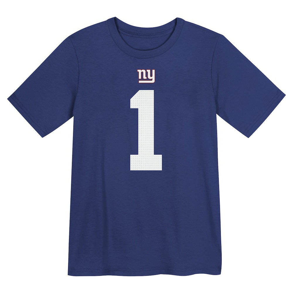 Malik Nabers New York Giants Preschool Name & Number T-Shirt Royal - Nike
