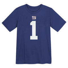 Malik Nabers New York Giants Preschool Name & Number T-Shirt Royal - Nike