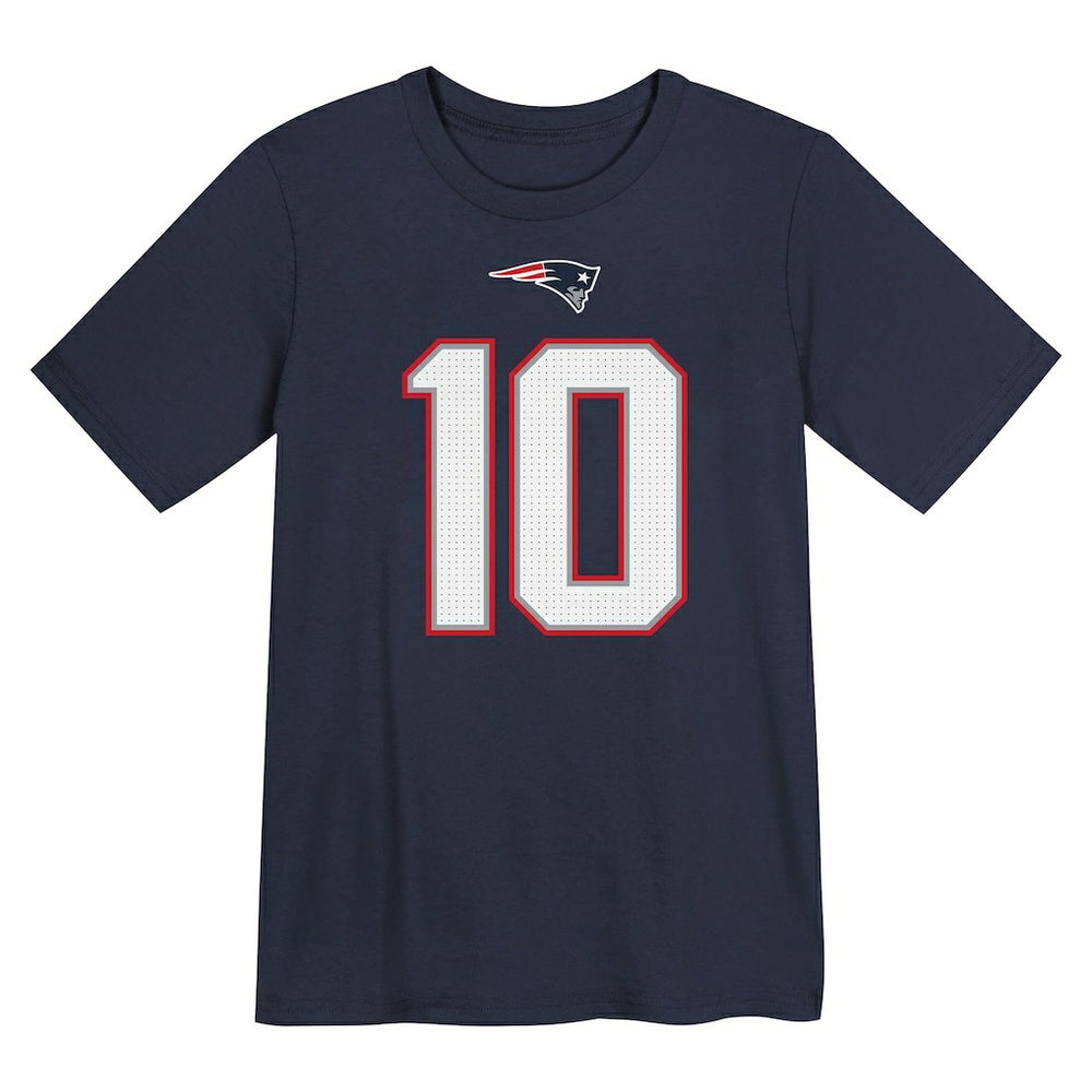 Drake Maye New England Patriots Preschool Player Name & Number T-Shirt Navy - Nike