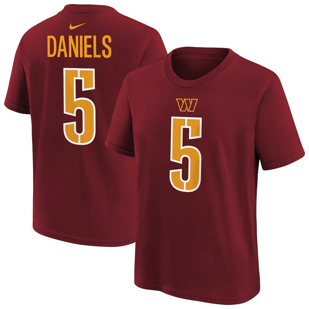 Jayden Daniels Washington Commanders Preschool Player Name & Number T-Shirt Burgundy - Nike