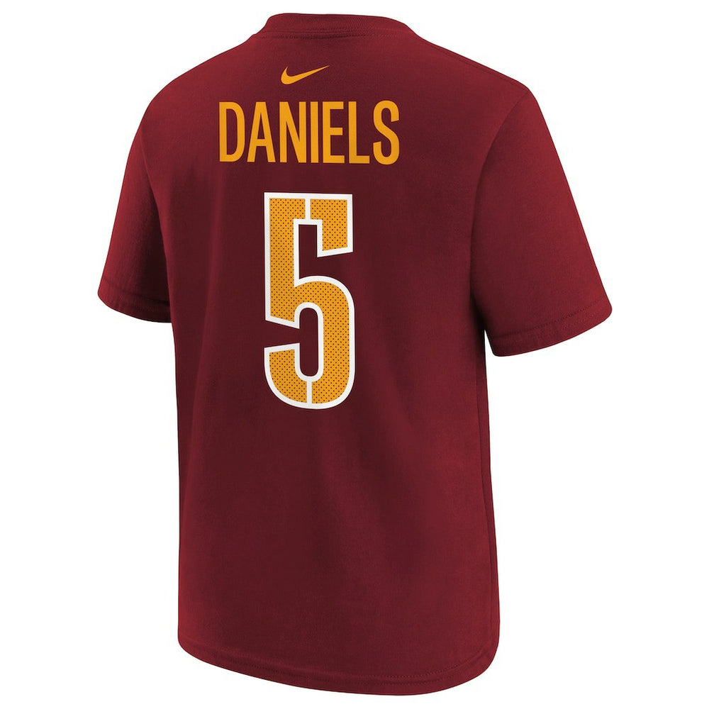 Jayden Daniels Washington Commanders Preschool Player Name & Number T-Shirt Burgundy - Nike