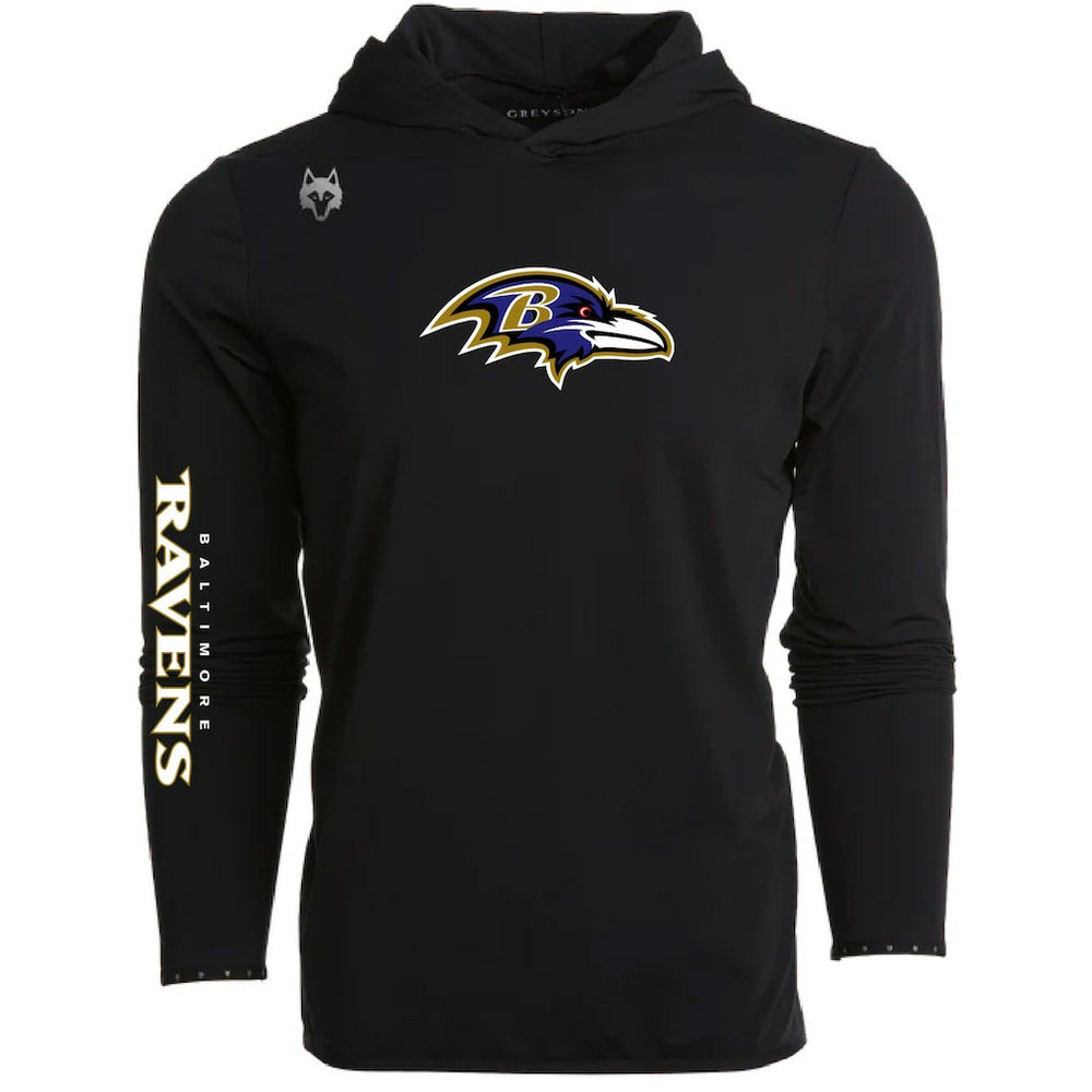 Baltimore Ravens Greyson Clothiers Colorado Long Sleeve Hoodie T-Shirt Black - NFL