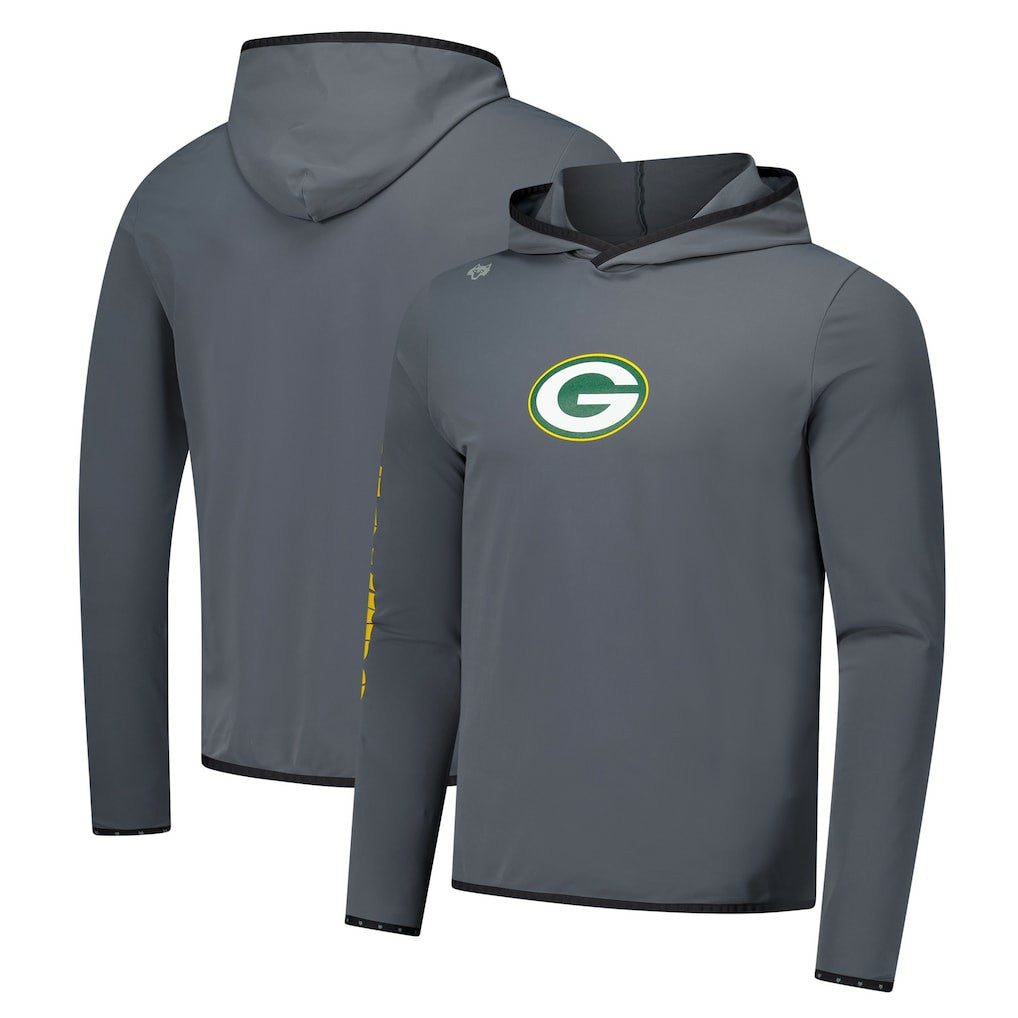 Green Bay Packers Greyson Clothiers Colorado Long Sleeve Hoodie T-Shirt Charcoal - NFL