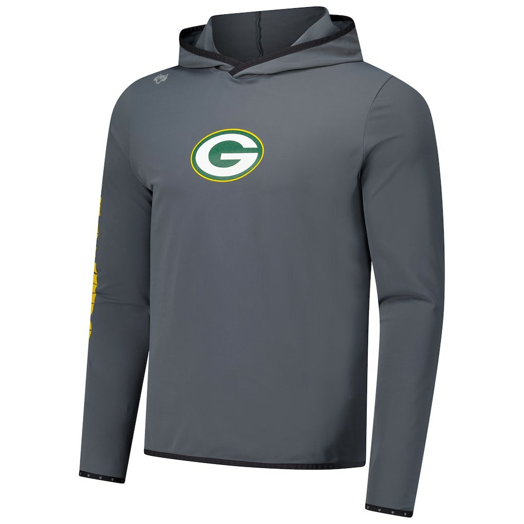 Green Bay Packers Greyson Clothiers Colorado Long Sleeve Hoodie T-Shirt Charcoal - NFL