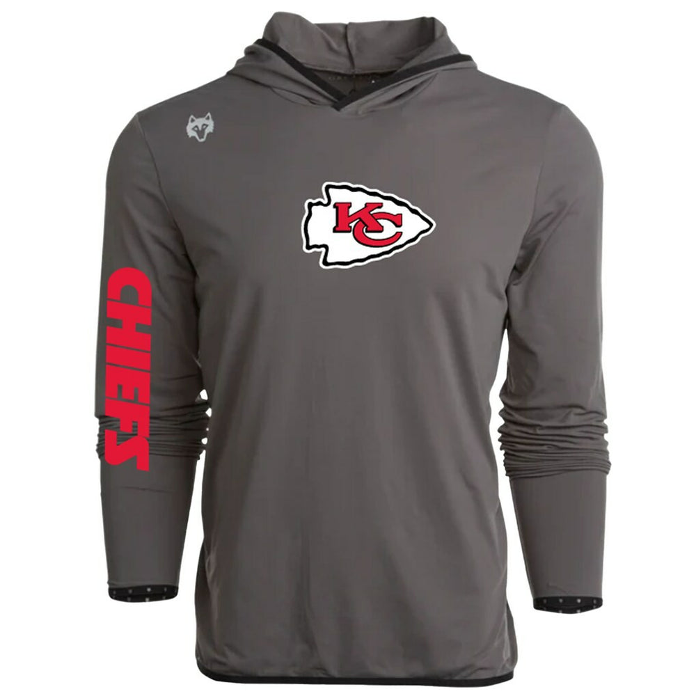 Kansas City Chiefs Greyson Clothiers Colorado Long Sleeve Hoodie T-Shirt Gray - NFL