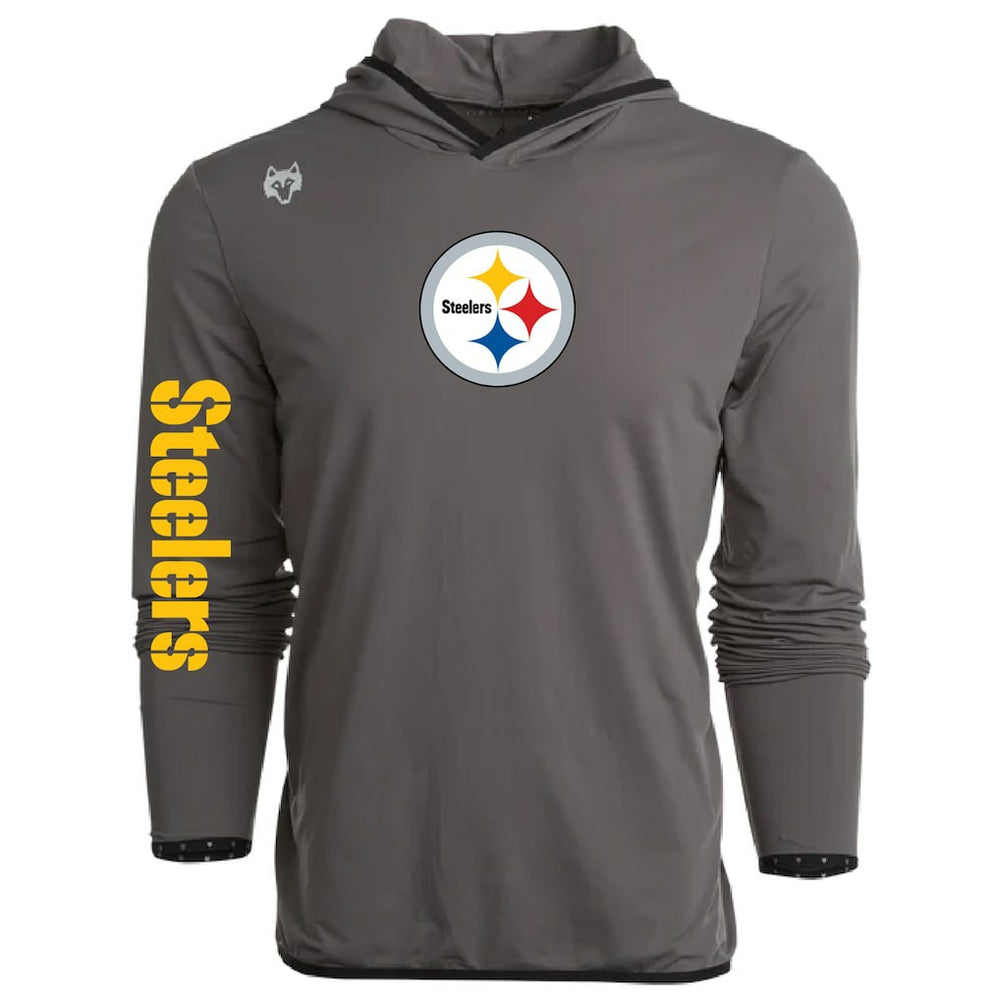 Pittsburgh Steelers Greyson Clothiers Colorado Long Sleeve Hoodie T-Shirt Gray - NFL