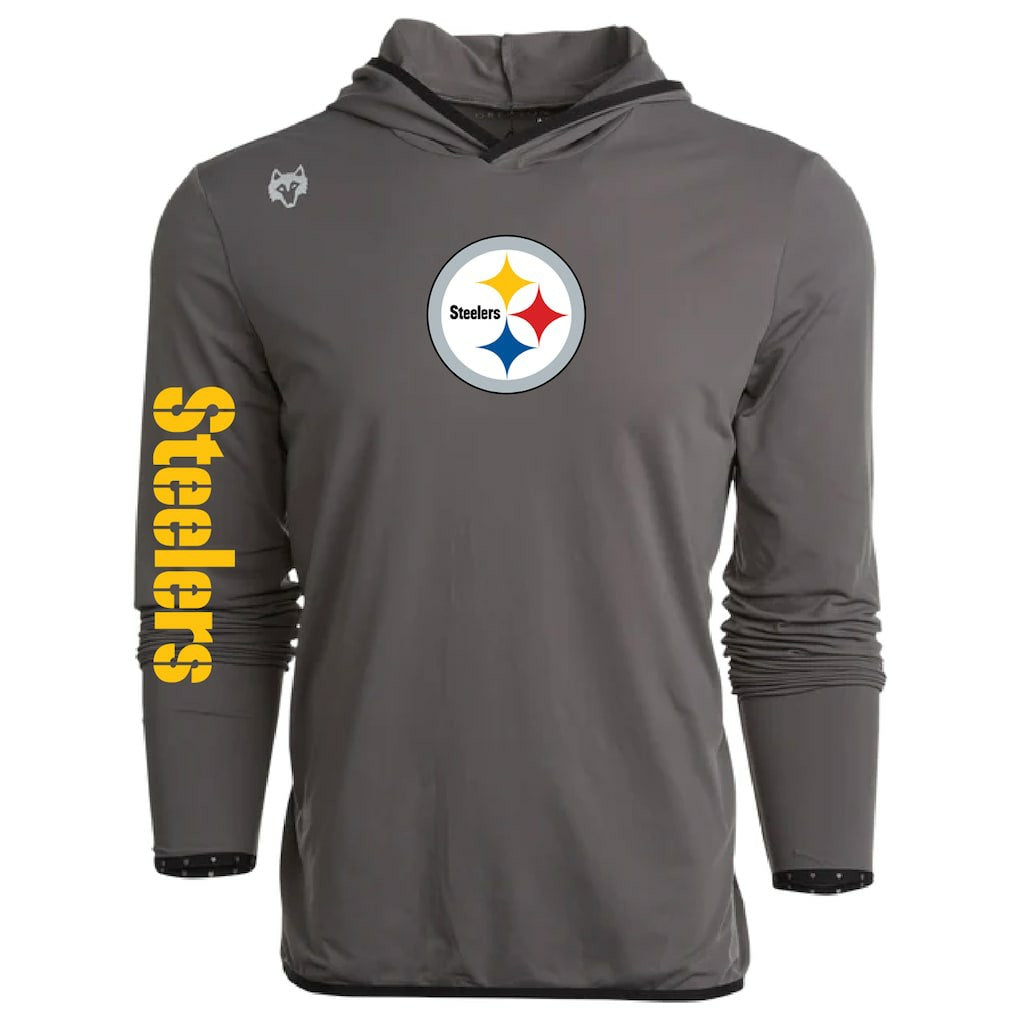 Pittsburgh Steelers Greyson Clothiers Colorado Long Sleeve Hoodie T-Shirt Gray - NFL