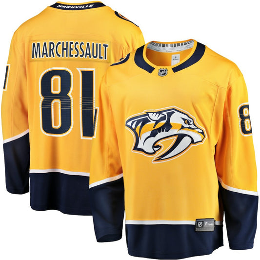 Jonathan Marchessault Nashville Predators Fanatics Breakaway Jersey - Gold | NHL Jerseys