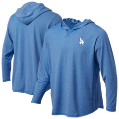 Los Angeles Dodgers Butter Stripe Tri-Blend Long Sleeve Hoodie T-Shirt - Royal discount