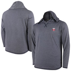 Minnesota Twins Butter Stripe Tri-Blend Long Sleeve Hoodie T-Shirt - Navy Lifestyle