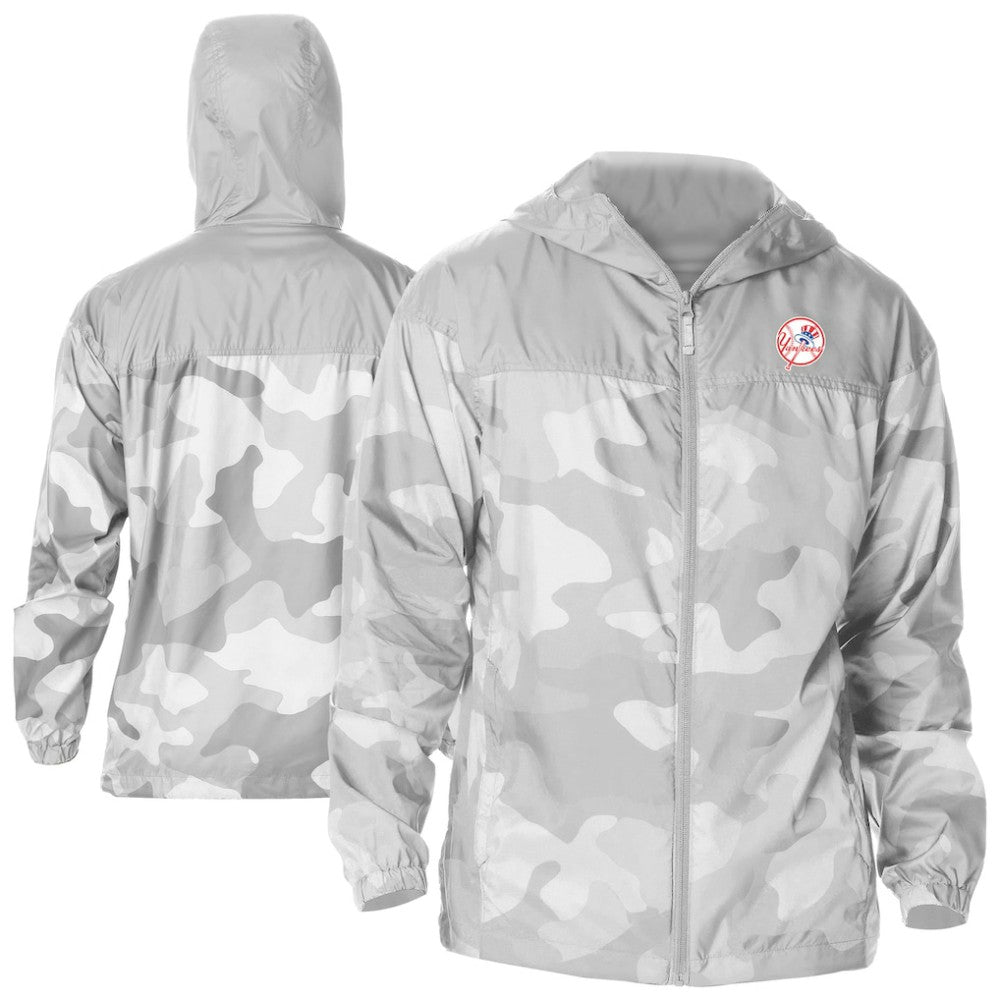 New York Yankees Columbia Camo Flash Challenger Full-Zip Windbreaker Jacket for sale