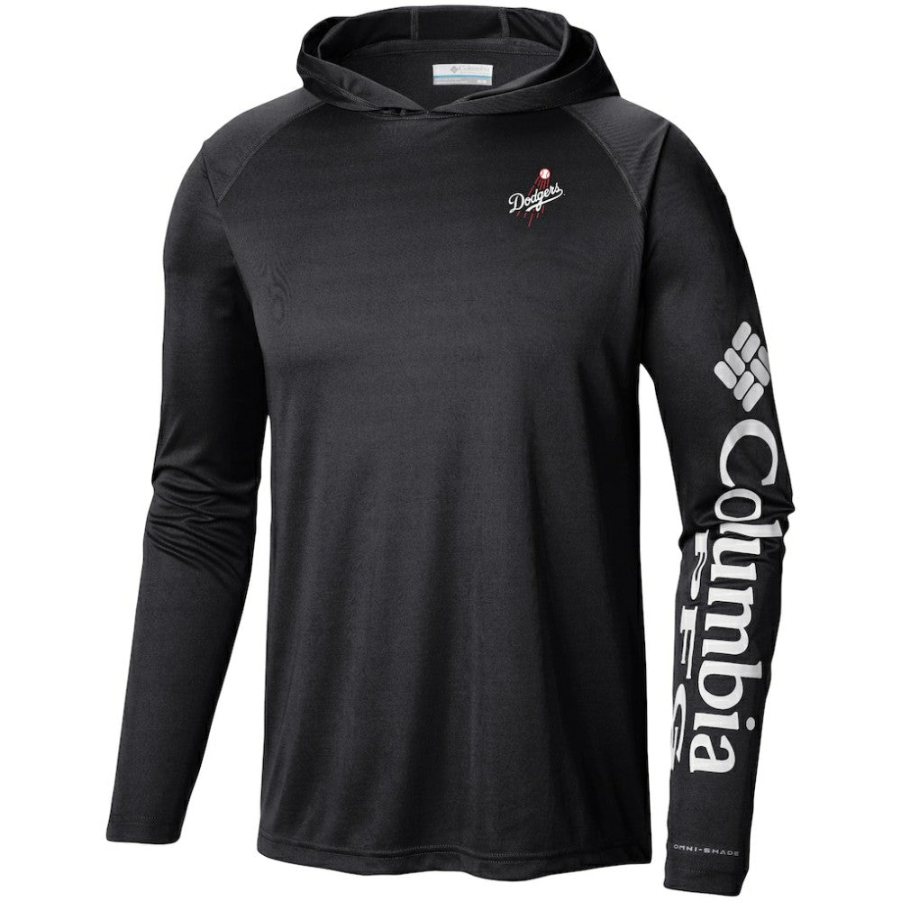 Los Angeles Dodgers Columbia Omni-Wick Terminal Tackle Raglan Long Sleeve Hoodie T-Shirt Lifestyle