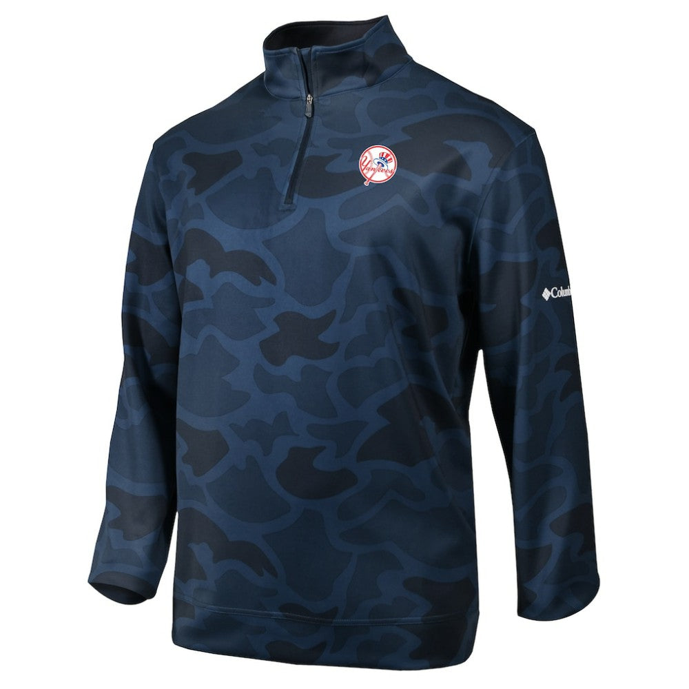 New York Yankees Columbia Wickham Hills Omni-Wick Quarter-Zip Jacket for sale