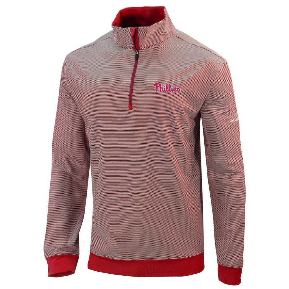 Philadelphia Phillies Columbia Omni-Wick Even Lie Quarter-Zip Pullover Top Lifestyle