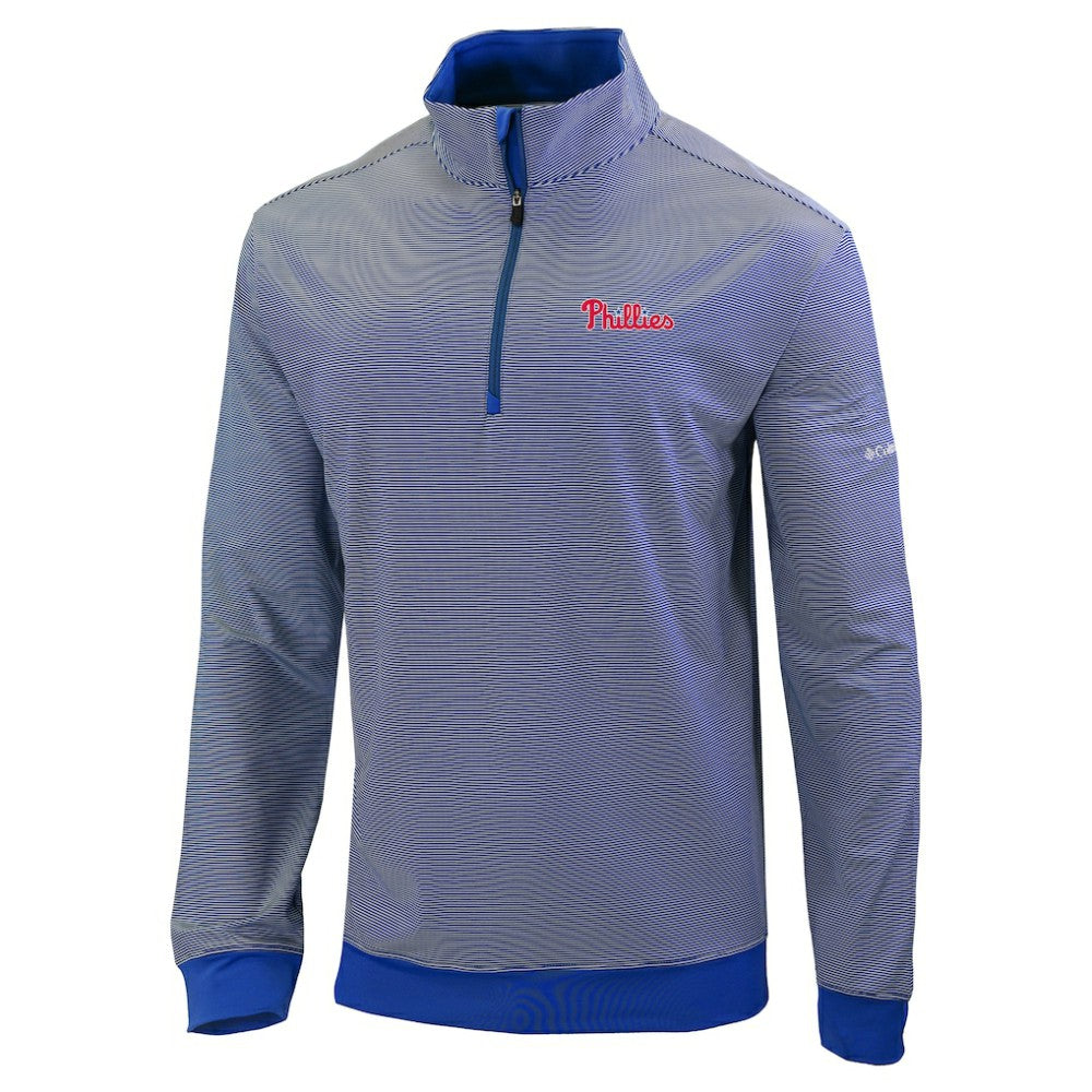 Philadelphia Phillies Columbia Omni-Wick Even Lie Quarter-Zip Pullover Top Sale