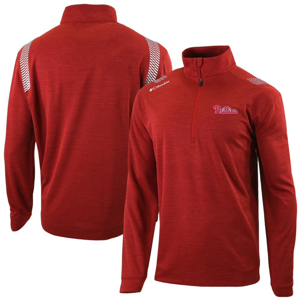 Philadelphia Phillies Columbia Oakland Downs Omni-Wick Quarter-Zip Top for sale