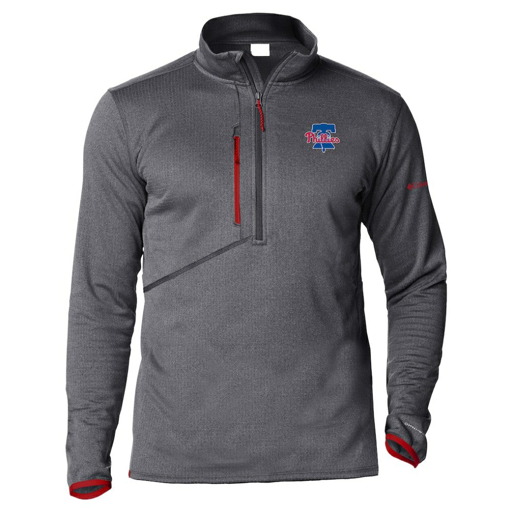 Philadelphia Phillies Columbia Park View Omni-Wick Half-Zip Top discount