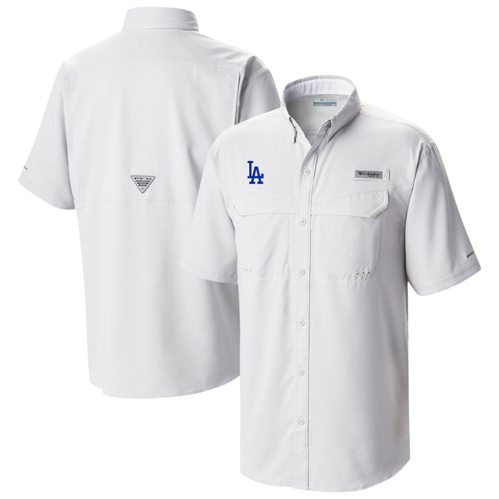 Los Angeles Dodgers Columbia Omni-Wick Low Drag Offshore Button-Up Shirt discount