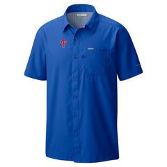 Philadelphia Phillies Columbia Slack Tide Omni-Wick Button-Up Camp Shirt for sale