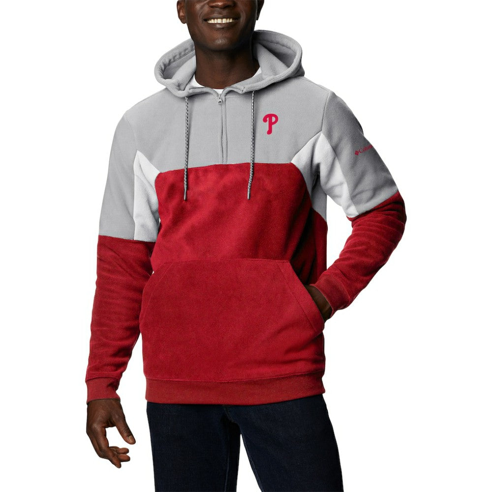 Philadelphia Phillies Columbia Lodge Fleece Quarter-Zip Hoodie Online